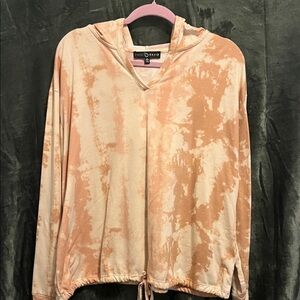 Fred David Peach Tie-Dye Hoodie